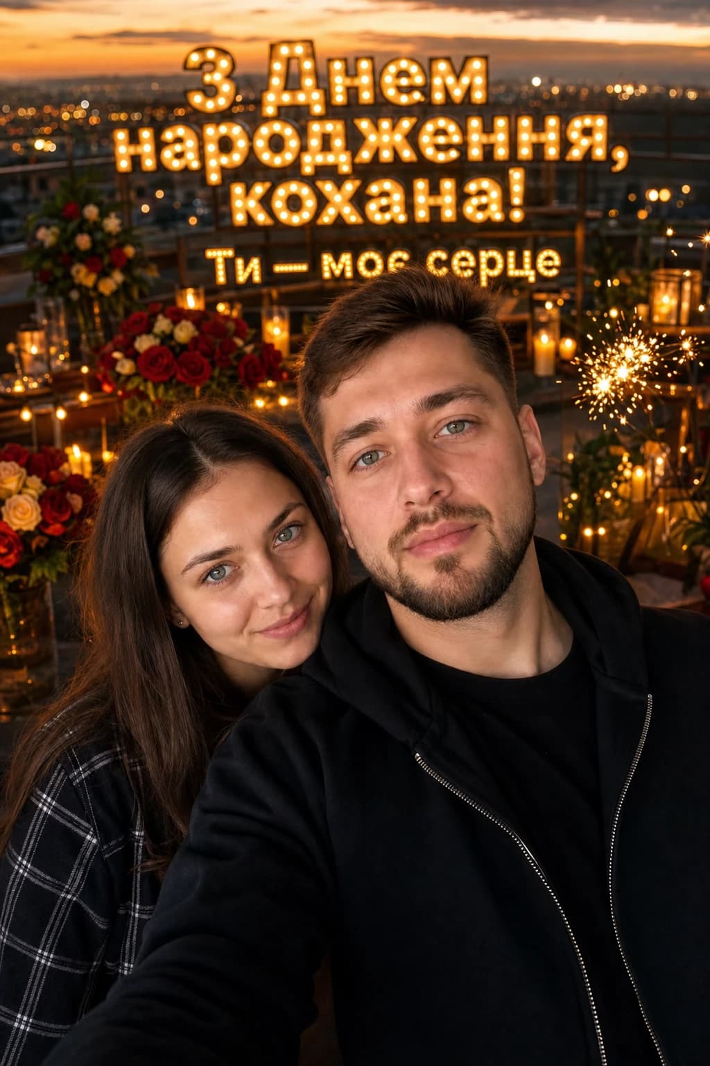 Кохана, 28: святкове фото на день народження, напис «З Днем народження, кохана!»